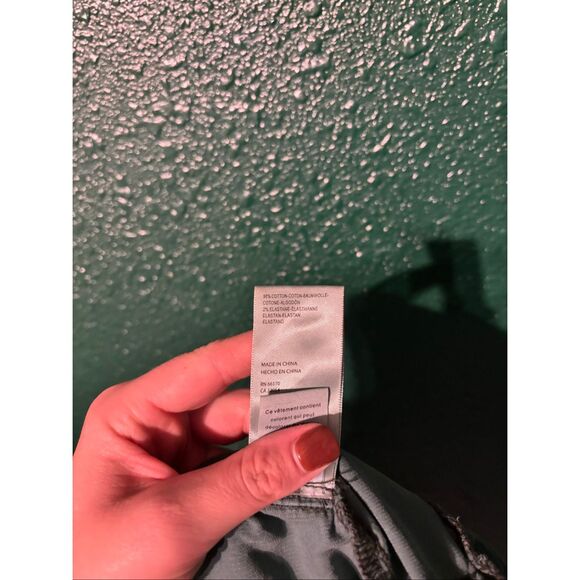 Free People Green High Rise Corduroy Flared Pants Sz 28 - Picture 5 of 5